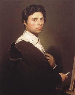 Jean Auguste Dominique Ingres Self-portrait at the Easel (mk04) oil painting image